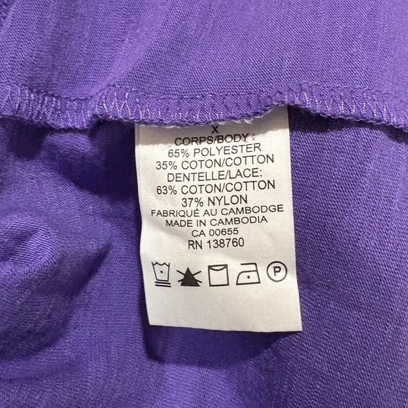Penningtons, Plus Size Purple Curve Tee, Size X - Picture 7 of 8